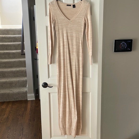Ankle Length Longfitted Knit Dress 